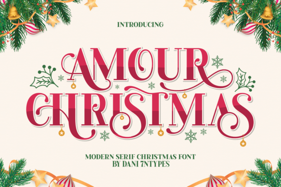 Amour Christmas: A Festive Serif for Elegant Holiday Design