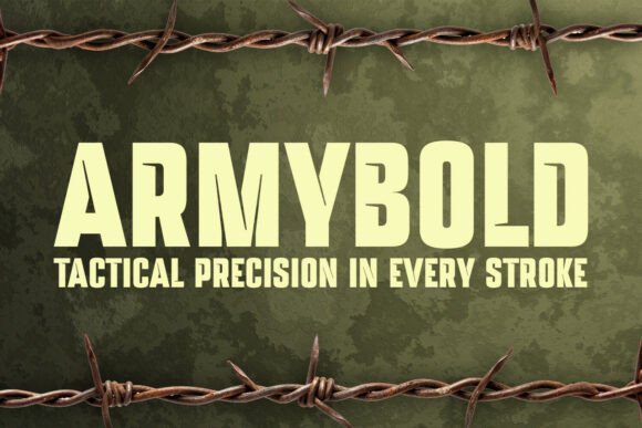 Armybold: The Ultimate Military Stencil Font for Tactical and Bold Designs