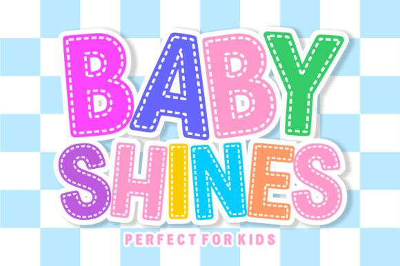 Baby Shines: A Whimsical Font for Little Ones