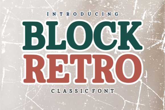 Block Retro: A Timeless Display Font for Bold Branding