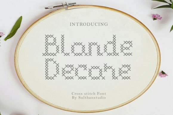 Blonde Decore: The Cross Stitch Typography That Brings Texture to Digital Design