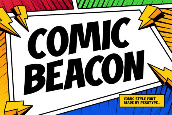Comic Beacon: The Bold Display Font That Brings Retro Charm to Modern Design