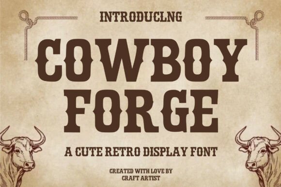 Cowboy Forge: A Bold Typography Choice for Authentic Western Design