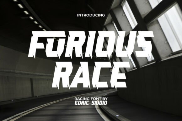 Furious Race: A High-Impact Display Typeface for Speed and Power