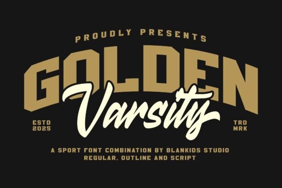 Golden Varsity: The Definitive Sport Font for Professional Branding