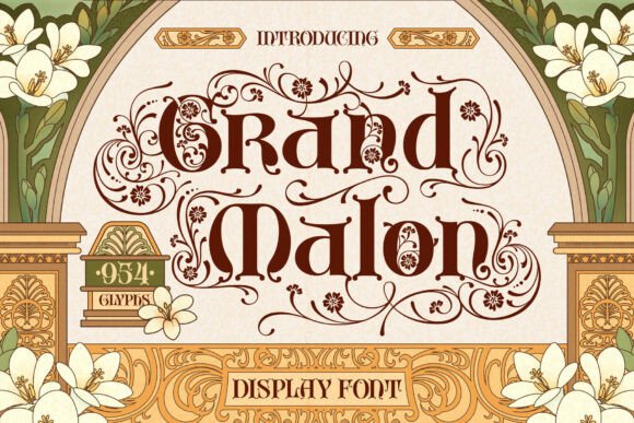 Grand Malon: An Exquisite Gothic Display Font for Timeless Design