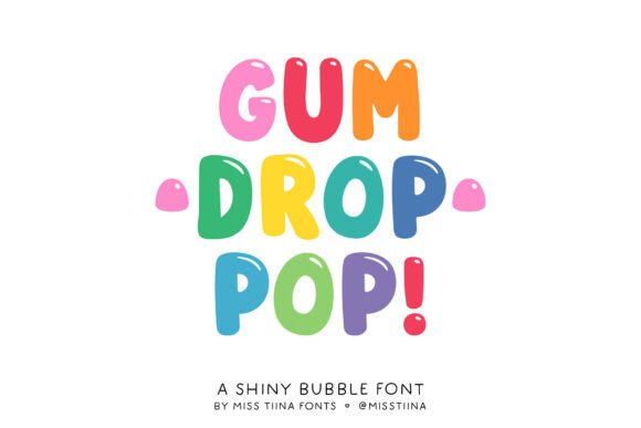 Gum Drop Pop: A Practical Evaluation of the Shiny Bubble Typeface