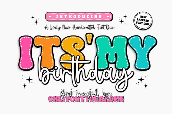 Its My Birthday: A Festive Font Duo for Creators