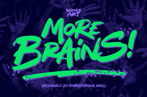 Morebrainsregular: A Playful Horror Typeface