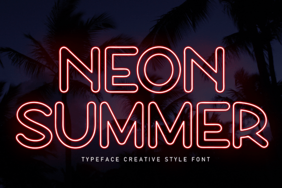 Neon Summer: A Friendly Display Font for Modern Design