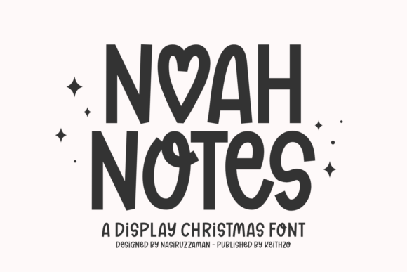 Noah Notes: A Whimsical Christmas Display Font for Joyful Designs