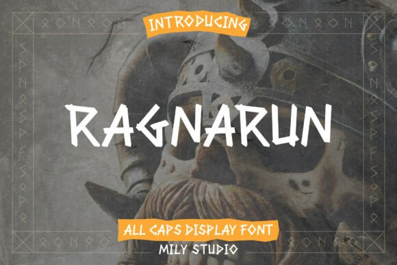Ragnarun: A Bold Nordic Display Font for Mythic Projects