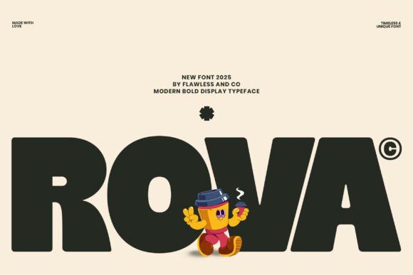 Rova: A Bold Display Font for Impactful Design
