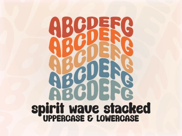 Spiritwavestacked: The Wavy Stacked Bubble Font That Brings Retro Charm to Your Designs