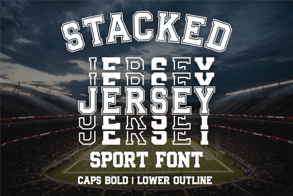 Stacked Jersey: A Bold Typeface for Sports Design