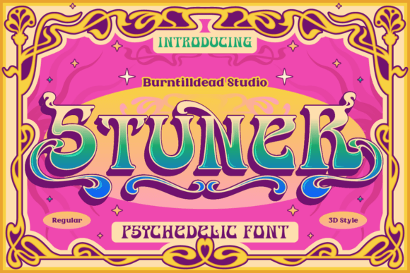 Stuner: The Psychedelic Typeface That Brings Retro Vibes to Modern Design