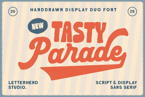 Tasty Parade Duo: A Retro-Inspired Font Family